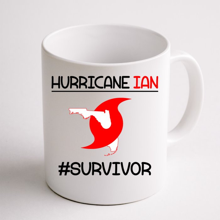 Hurricane Ian Survivor Florida Map Front & Back Coffee Mug