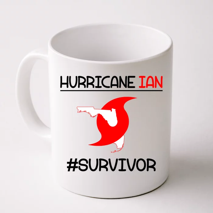 Hurricane Ian Survivor Florida Map Front & Back Coffee Mug