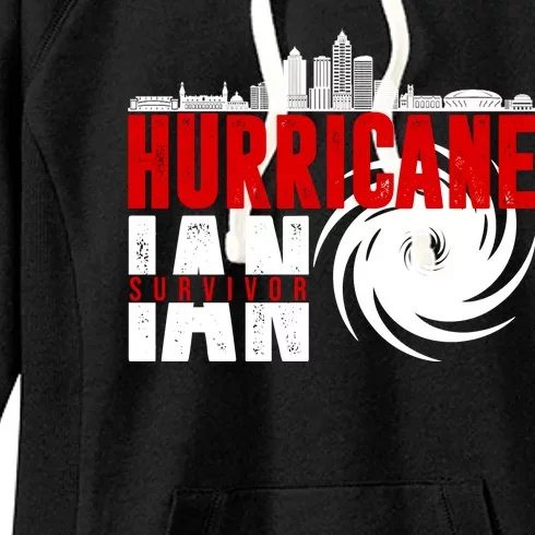 Hurricane IAN Survivor Women's Fleece Hoodie