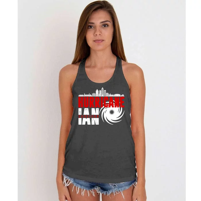 Hurricane IAN Survivor Women's Knotted Racerback Tank