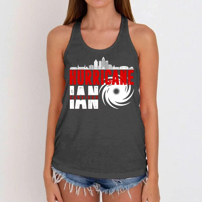 Hurricane IAN Survivor Women's Knotted Racerback Tank