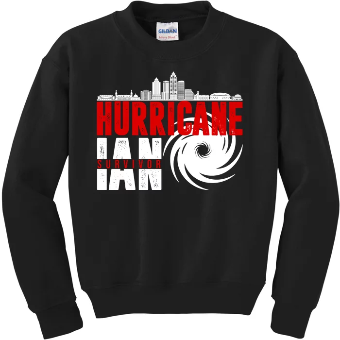 Hurricane IAN Survivor Kids Sweatshirt