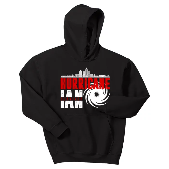 Hurricane IAN Survivor Kids Hoodie