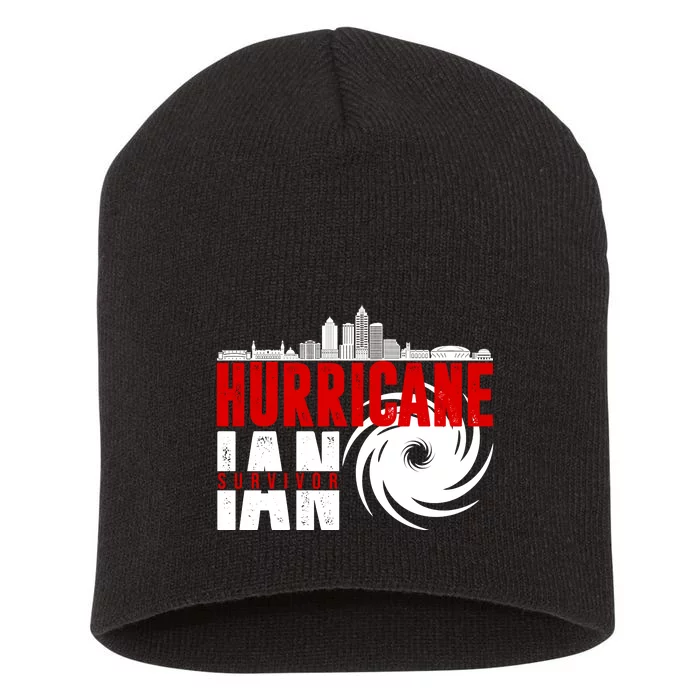 Hurricane IAN Survivor Short Acrylic Beanie