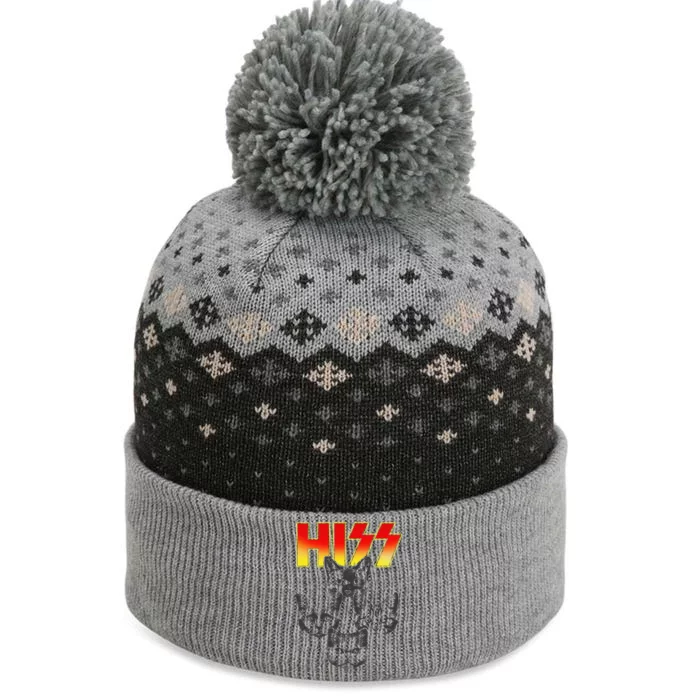 Hiss Music Cat Band The Baniff Cuffed Pom Beanie