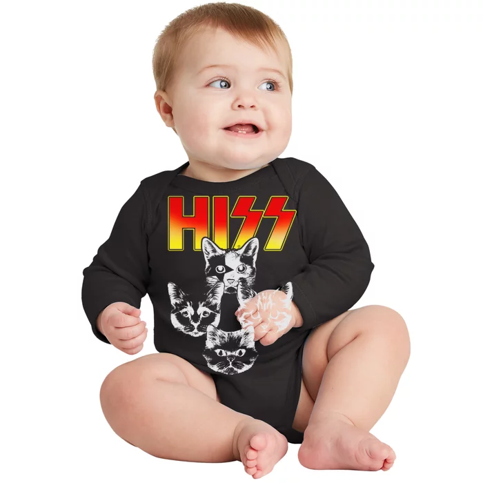 Hiss Music Cat Band Baby Long Sleeve Bodysuit