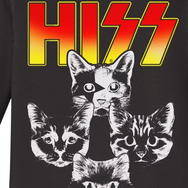 Hiss Music Cat Band Baby Long Sleeve Bodysuit