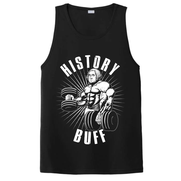 History Buff Funny George Washington Performance Tank