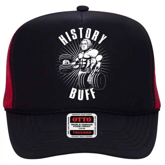 History Buff Funny George Washington High Crown Mesh Trucker Hat