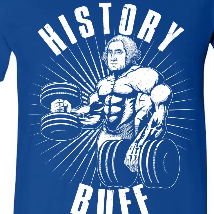 History Buff Funny George Washington V-Neck T-Shirt