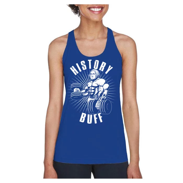 History Buff Funny George Washington Women's Racerback Tank