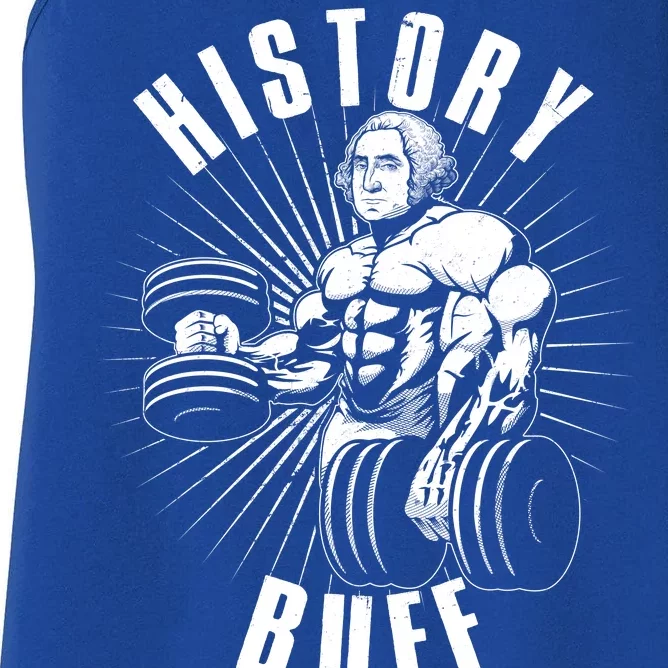 History Buff Funny George Washington Women's Racerback Tank