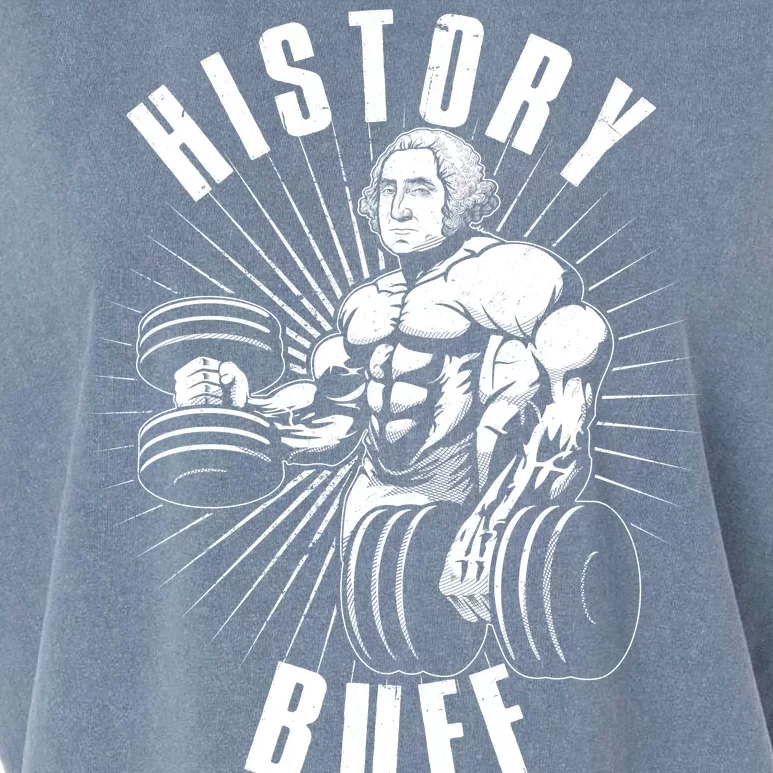 History Buff Funny George Washington Garment-Dyed Women's Muscle Tee