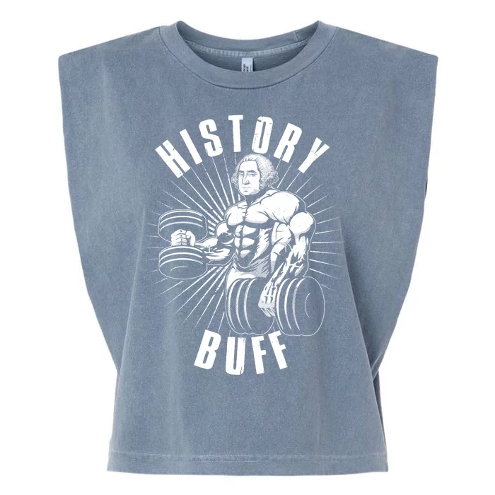 History Buff Funny George Washington Garment-Dyed Women's Muscle Tee