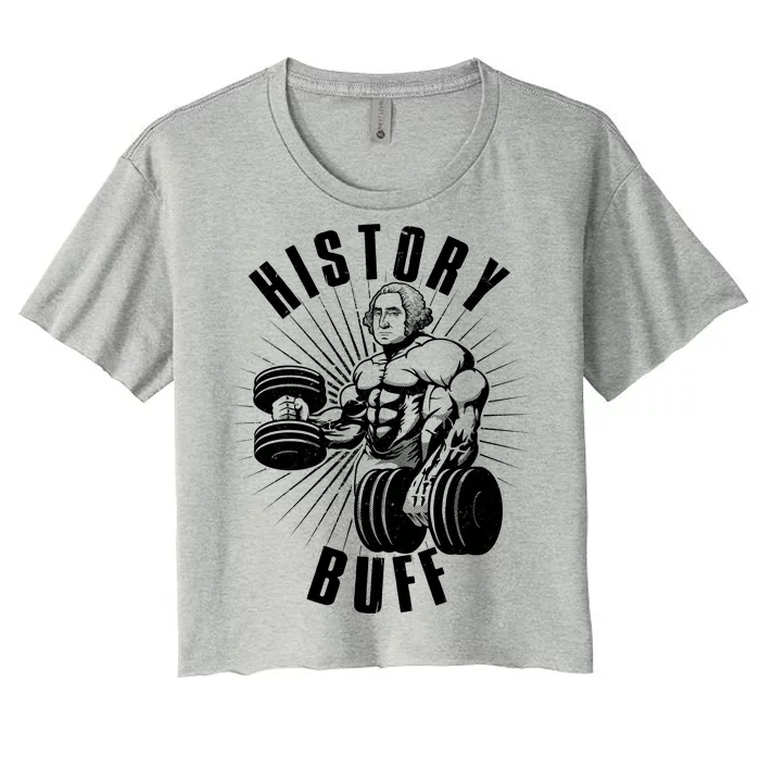 History Buff Funny George Washington Women's Crop Top Tee