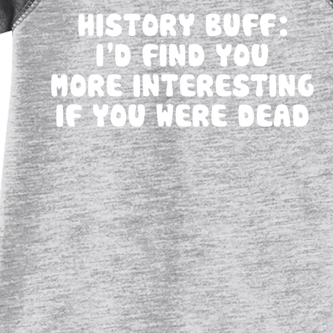 History Buff: I'd Find You More Interesting If You Are Dead Infant Baby Jersey Bodysuit