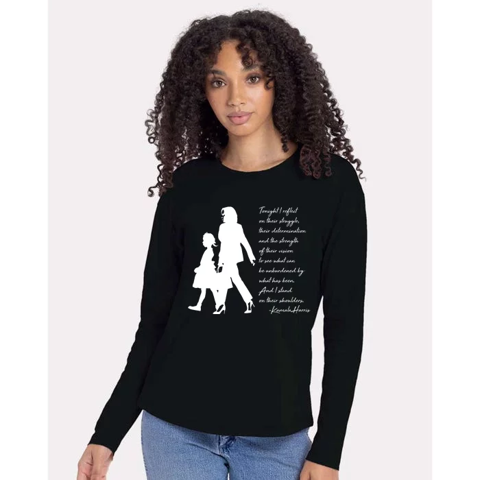 History Makers Kamala Harris And Ruby Bridges Womens Cotton Relaxed Long Sleeve T-Shirt