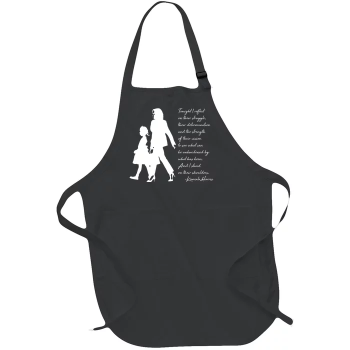 History Makers Kamala Harris And Ruby Bridges Full-Length Apron With Pocket