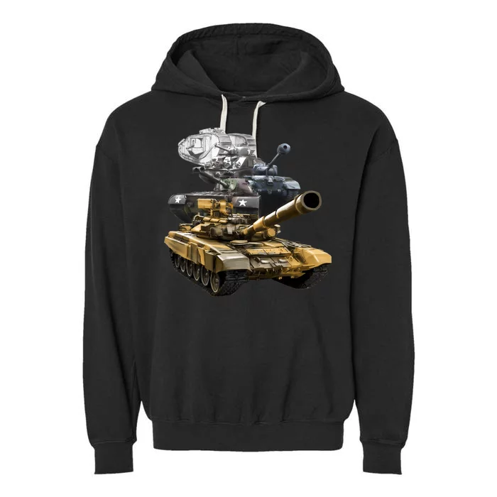 History of The Army Tank Garment-Dyed Fleece Hoodie