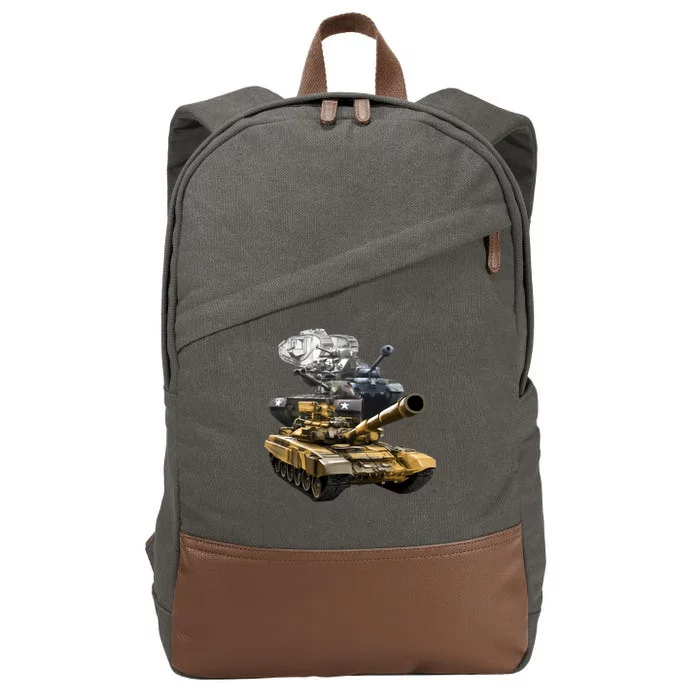 History of The Army Tank Cotton Canvas Backpack