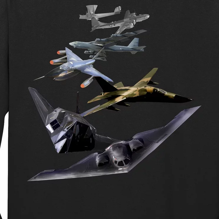 History Of The Bomber Plane Air Force Long Sleeve Shirt