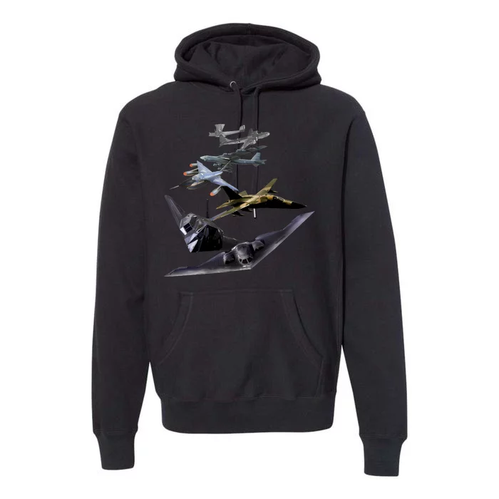 History Of The Bomber Plane Air Force Premium Hoodie