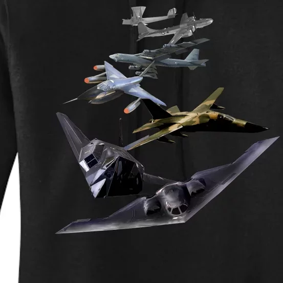 History Of The Bomber Plane Air Force Women's Pullover Hoodie