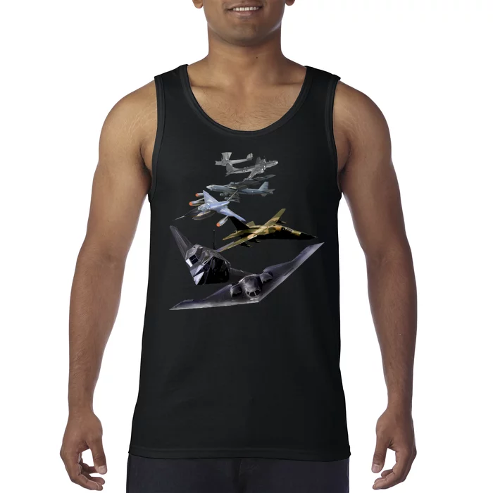 History Of The Bomber Plane Air Force Tank Top