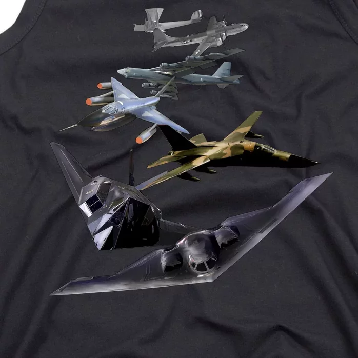 History Of The Bomber Plane Air Force Tank Top