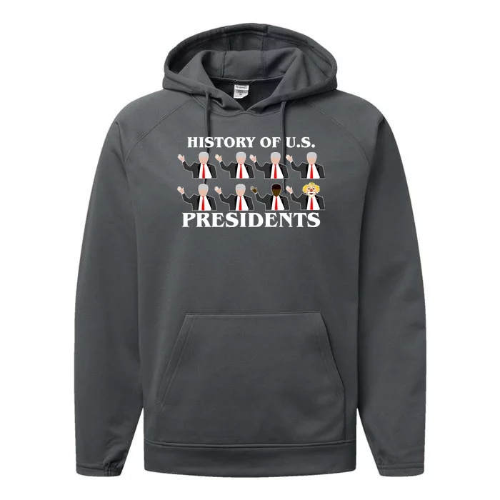 History of U.S. Presidents Anti Trump Clown Performance Fleece Hoodie