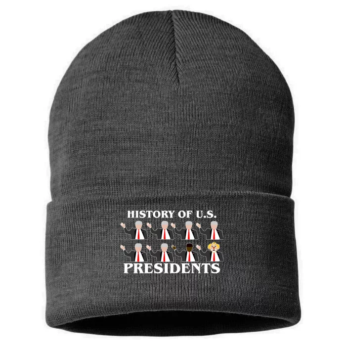 History of U.S. Presidents Anti Trump Clown Sustainable Knit Beanie