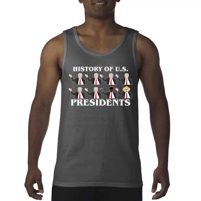 History of U.S. Presidents Anti Trump Clown Tank Top