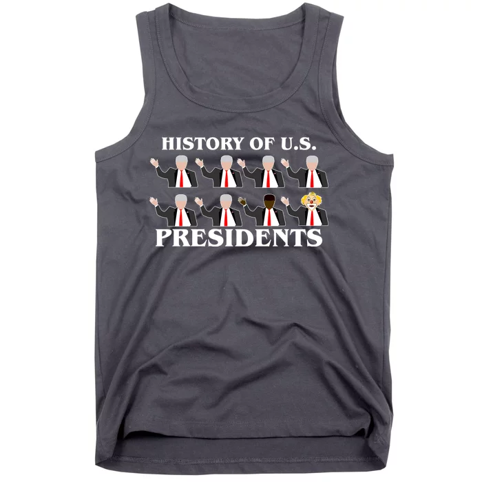 History of U.S. Presidents Anti Trump Clown Tank Top