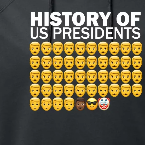 History of US Presidents 46th Clown Pro Republican Performance Fleece Hoodie