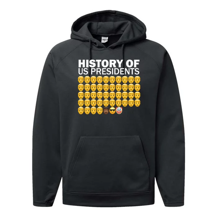 History of US Presidents 46th Clown Pro Republican Performance Fleece Hoodie