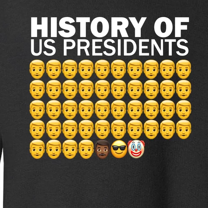 History of US Presidents 46th Clown Pro Republican Toddler Sweatshirt