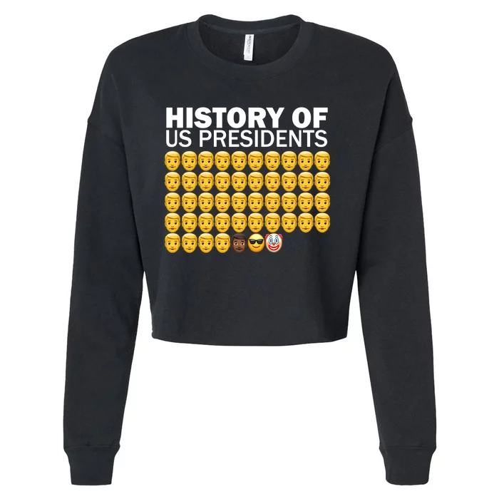 History of US Presidents 46th Clown Pro Republican Cropped Pullover Crew