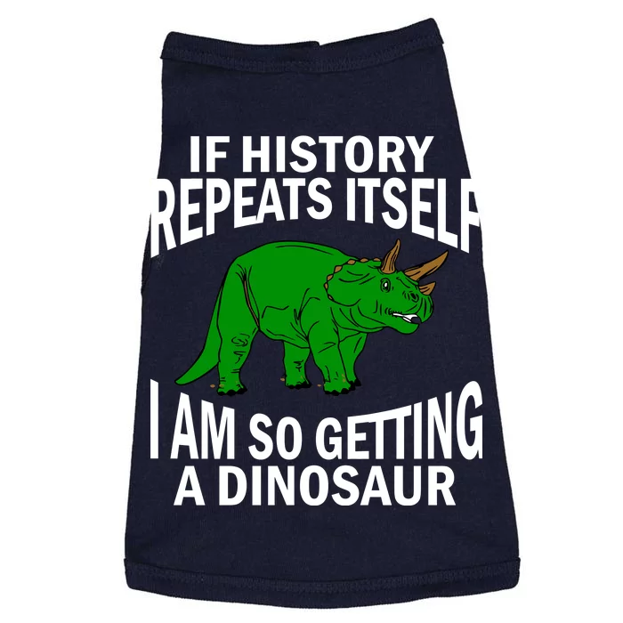 History Repeating Dinosaur Doggie Tank