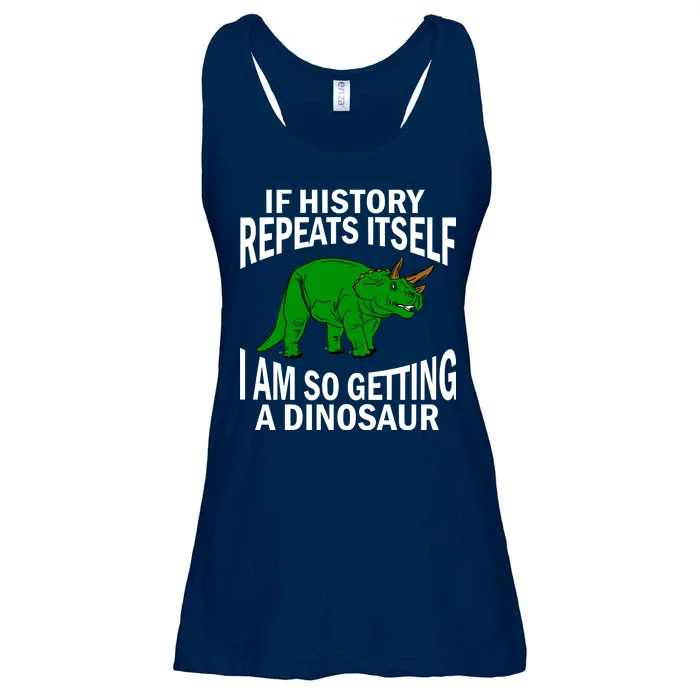 History Repeating Dinosaur Ladies Essential Flowy Tank