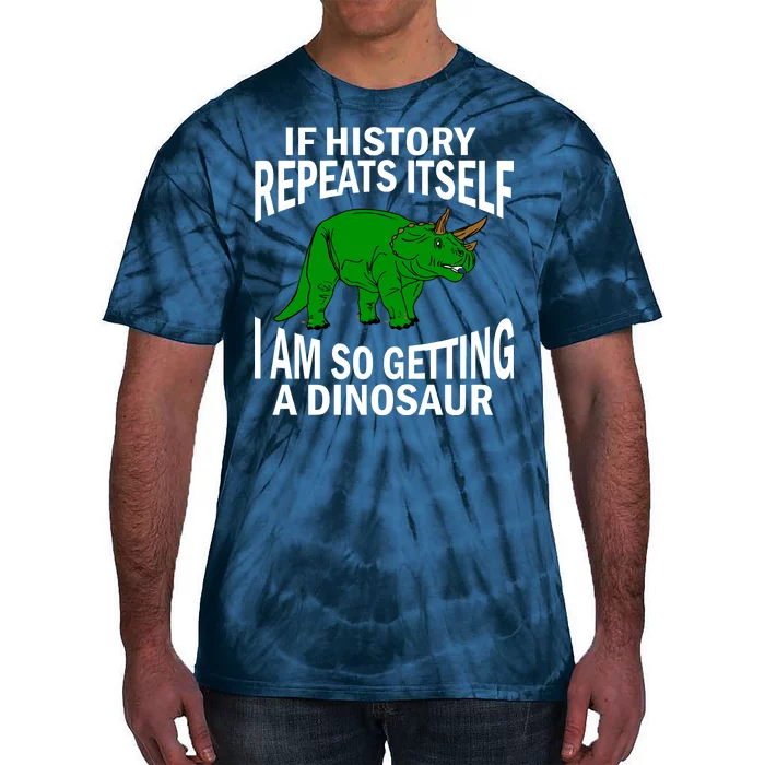 History Repeating Dinosaur Tie-Dye T-Shirt