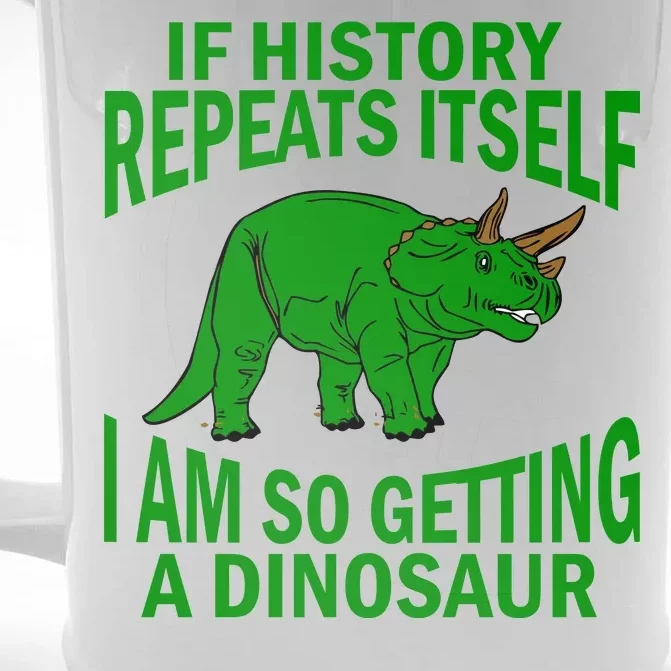 History Repeating Dinosaur Front & Back Beer Stein