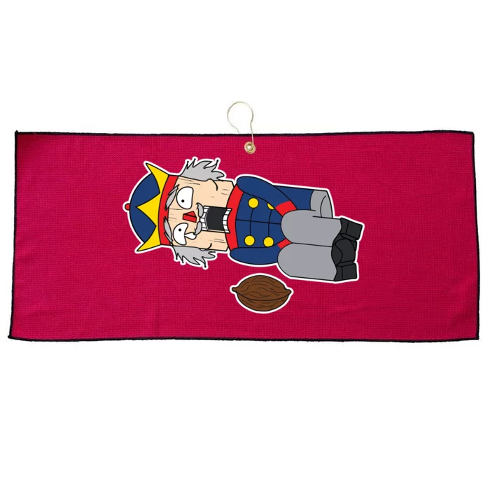 Hit In The Nutcracker Christmas Large Microfiber Waffle Golf Towel