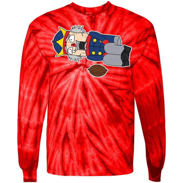 Hit In The Nutcracker Christmas Tie-Dye Long Sleeve Shirt