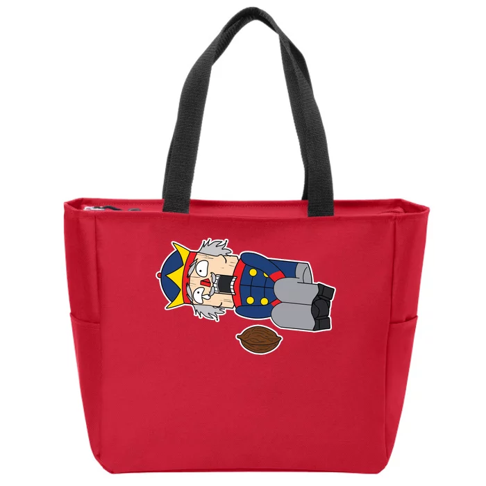 Hit In The Nutcracker Christmas Zip Tote Bag