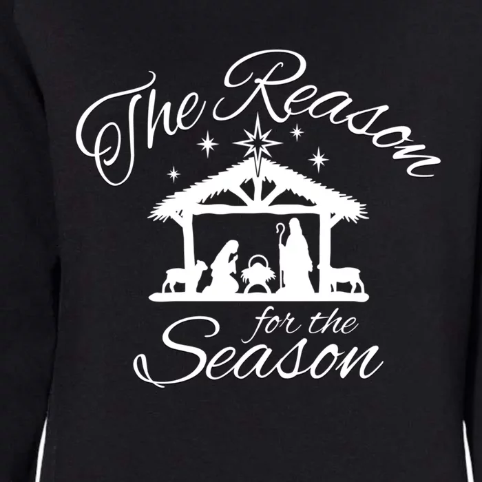 He Is The Reason For The Season Jesus Ger Christmas Cute Gift Womens California Wash Sweatshirt