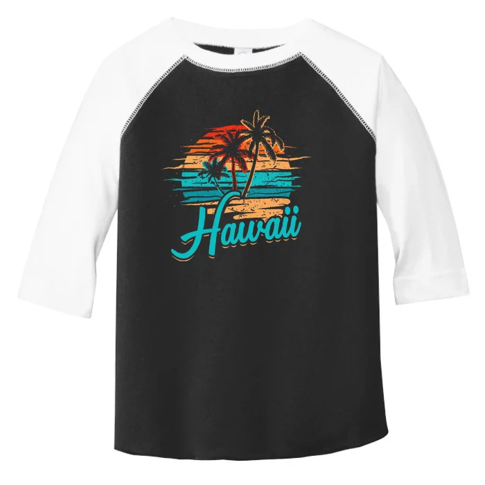 Hawaiian Island Tropical Hawaii Design Vacation Souvenir Toddler Fine Jersey T-Shirt