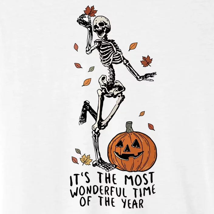 Halloween Its The Most Wonderful Time Of The Year Funny Skeleton Gift ChromaSoft Performance T-Shirt