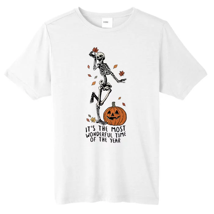 Halloween Its The Most Wonderful Time Of The Year Funny Skeleton Gift ChromaSoft Performance T-Shirt