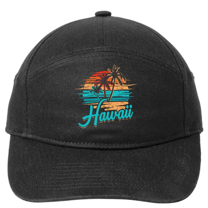 Hawaiian Island Tropical Hawaii Design Vacation Souvenir 7-Panel Snapback Hat