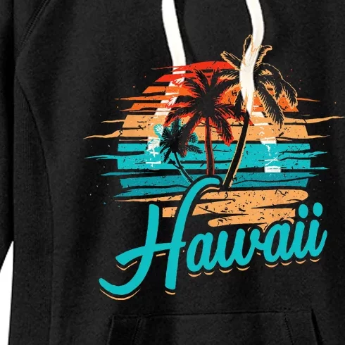 Hawaiian Island Tropical Hawaii Design Vacation Souvenir Women's Fleece Hoodie